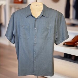 O’Kief & O’Kief Size XL Men’s Linen Blend Casual Button Up Short Sleeve Shirt
